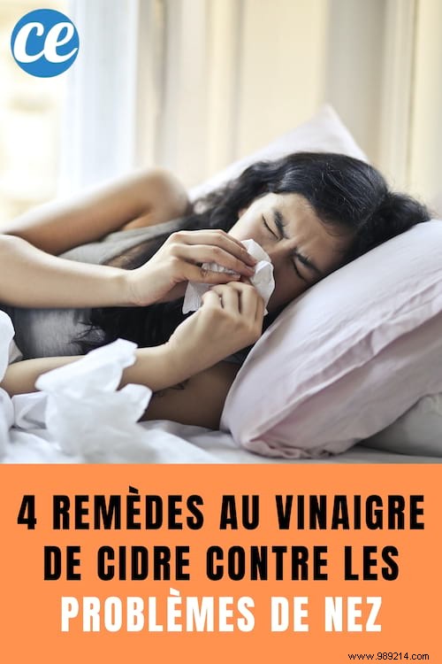 Stuffy Nose, Hay Fever, Sinusitis... 4 Cider Vinegar Remedies! 