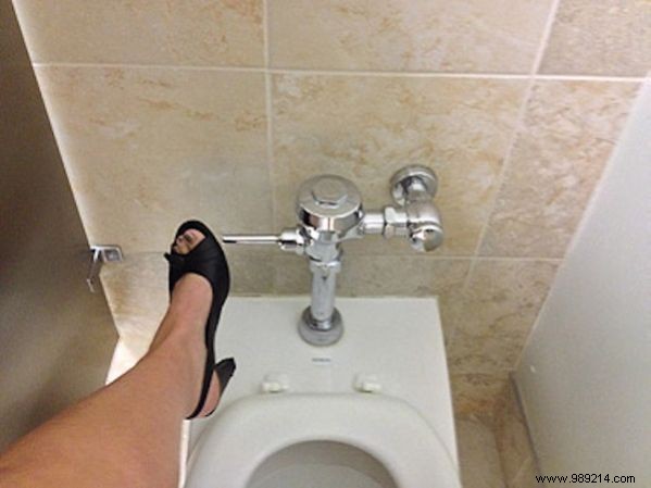 The Trick To Raise The Toilet Bowl WITHOUT Touching It. 