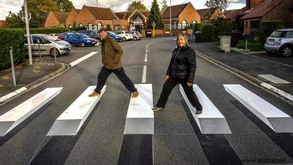 This Town in Iceland Paints 3D Crosswalks to Make Cars SLOW DOWN. 