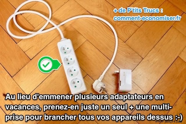 Holidays Abroad:To Connect All Your Devices With 1 Single Adapter, Bring A Power Strip! 