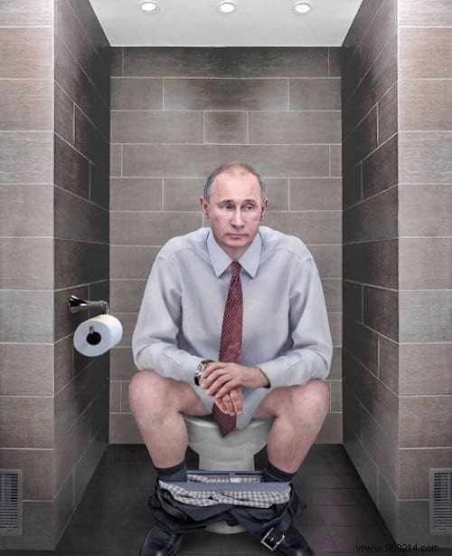 Cristina Guggeri Imagine the Leaders of the Planet in the Toilet. 