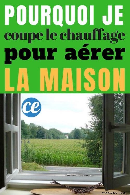 Why do I turn off the heating to ventilate my house? 