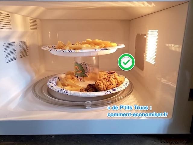 How To Heat 2 Plates In The Microwave At The Same Time! 