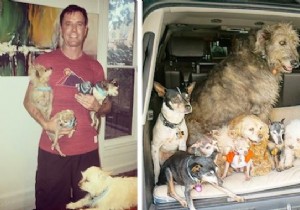 This Man Dedicates His Life To Adopting Old Dogs Who Have No Home. 