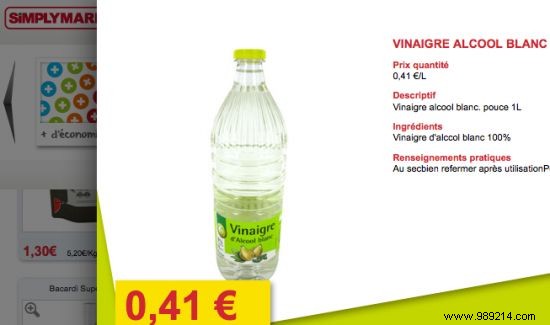 Price of White Vinegar:Our Comparison By Supermarket. 