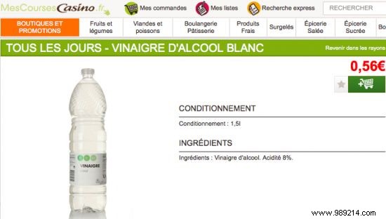 Price of White Vinegar:Our Comparison By Supermarket. 