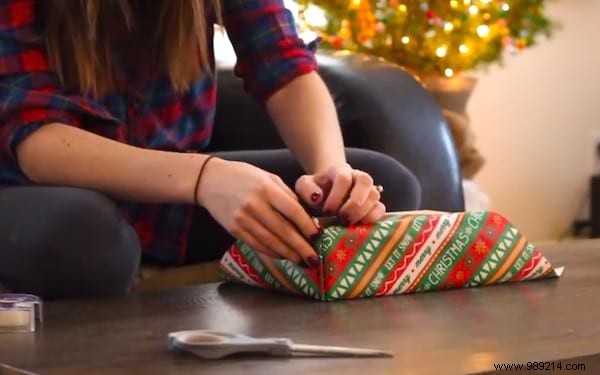 How to Wrap a Gift When the Wrapping Paper Is Too Small. 