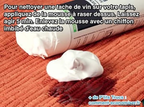 THE Trick That Works To Remove A Wine Stain From Your Carpet. 