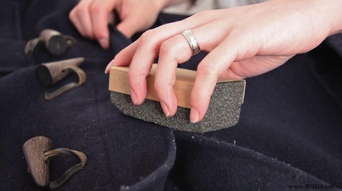 Use a Pumice Stone To Remove Lint From Clothing. 