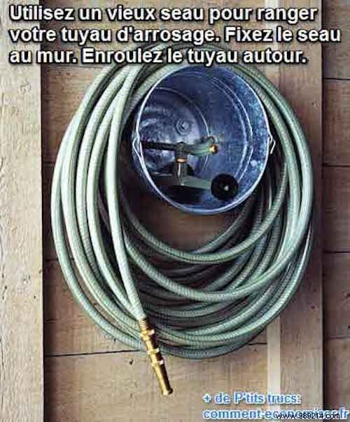 The genius tip to stop tangling your garden hose. 