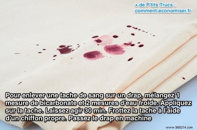 The Secret to Easily Removing a Bloodstain from a Sheet. 