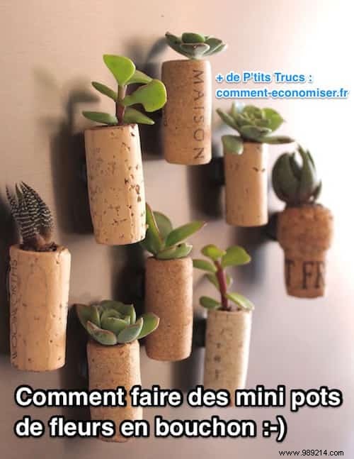 How to Make Mini Flower Pots out of Bottle Stoppers. 