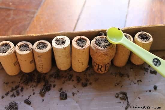 How to Make Mini Flower Pots out of Bottle Stoppers. 