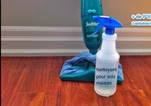 Finally the recipe for the floor cleaner that leaves NO streaks. 