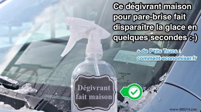 This Homemade Windshield De-Icer Clears Ice in Seconds. 