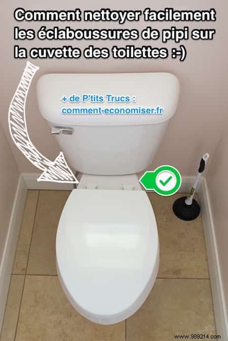 How To Clean Pee Splatters On The Toilet Bowl Easily. 