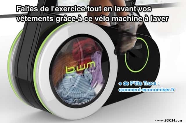 Exercise While Washing Your Clothes With This Bike Washing Machine. 