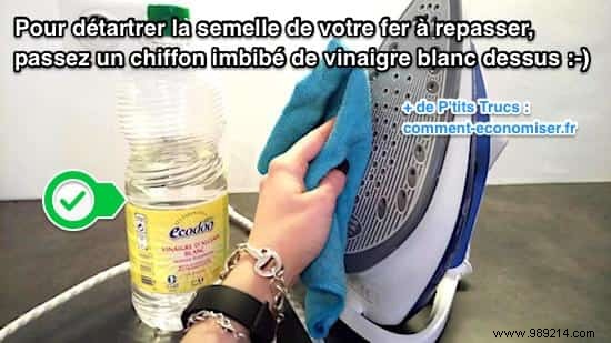 Scaled Iron? Use White Vinegar To Remove Limescale Instantly. 