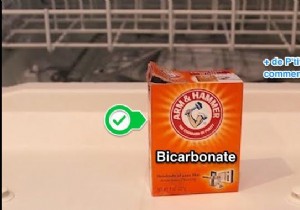 To Degrease the Dishwasher No More Sun Cleaner Needed! Use Bicarbonate Instead. 