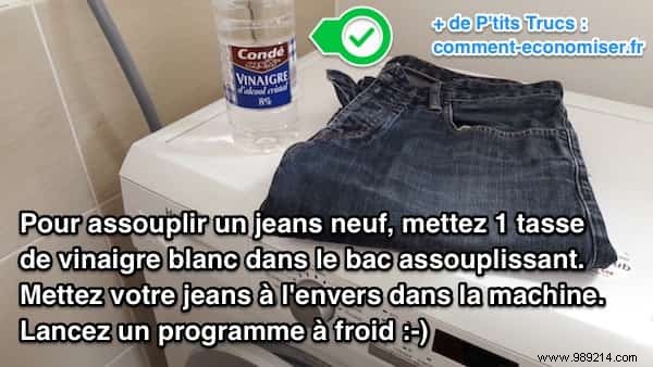 How to Soften New Jeans Easily? Use White Vinegar. 