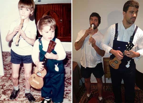 2 Brothers Found the Best Mother s Day Gift! They Recreated Their Childhood Photos :-) 