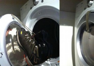 The right way to stop messing up your shoes in the dryer. 