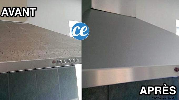 The Magic Trick to Degrease a Stainless Steel Hood Easily. 