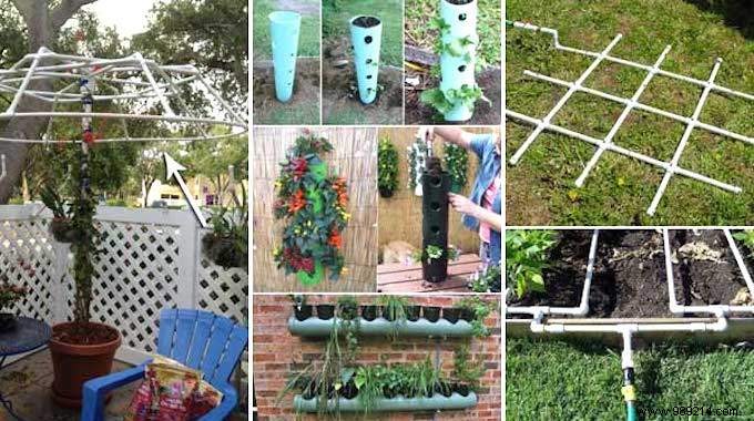 Garden:20 Ingenious Ways to Use PVC Pipes. 