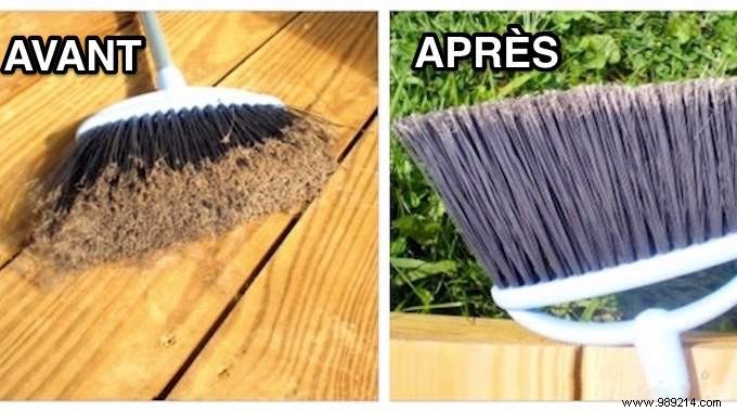 How to Clean Your Broom EASILY With White Vinegar. 