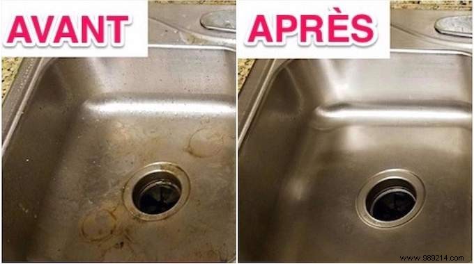 Very dirty and clogged sink? How To Make It Shine EASILY With Baking Soda. 