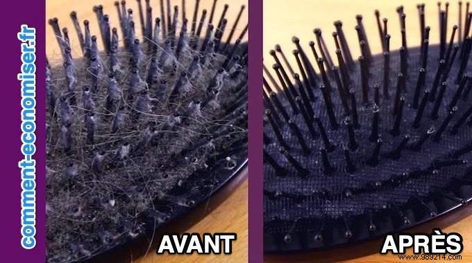 2 Easy Tips For Cleaning A GREASY Hairbrush. 