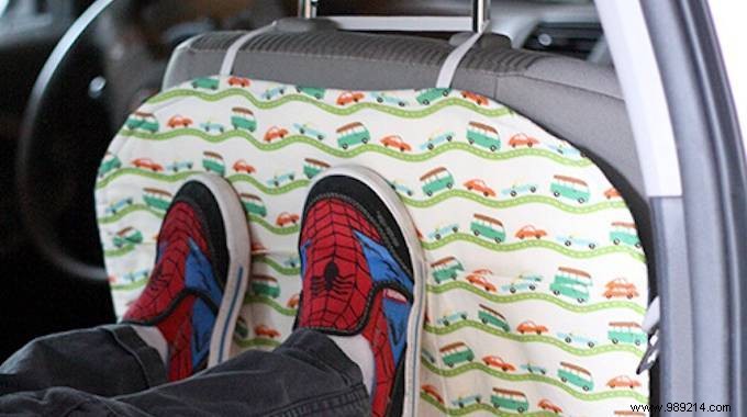 No More Footprints On Car Seat Backs With This Homemade Protection. 