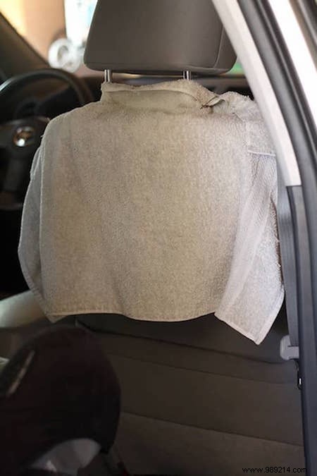 No More Footprints On Car Seat Backs With This Homemade Protection. 