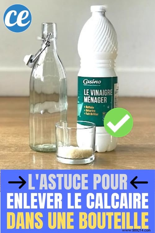 The Surprising Trick To Remove Limestone In A Glass Bottle. 