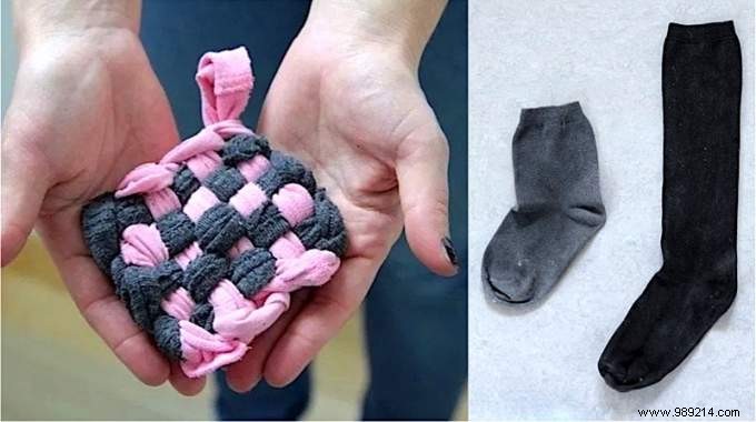 How to Make Tawashi Sponge in 5 min (With Old Socks). 