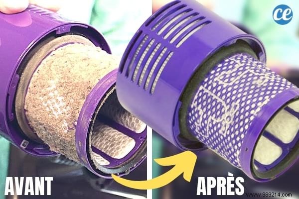 The Tip for Cleaning the Filter of Your Dyson Vacuum Cleaner in 2 Minutes. 