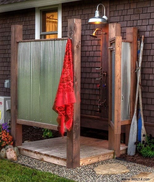 26 Awesome DIY Outdoor Shower Ideas (Quick &Easy). 