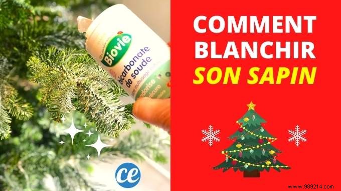 How To Whiten Your Christmas Tree Easily With Bicarbonate. 