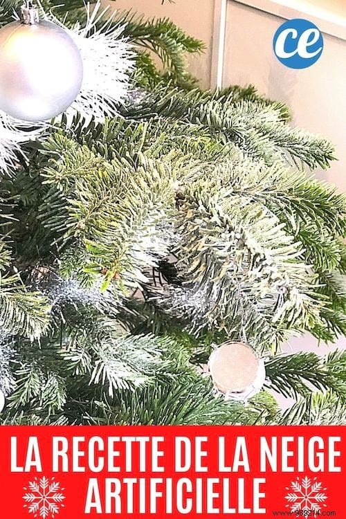 How To Whiten Your Christmas Tree Easily With Bicarbonate. 