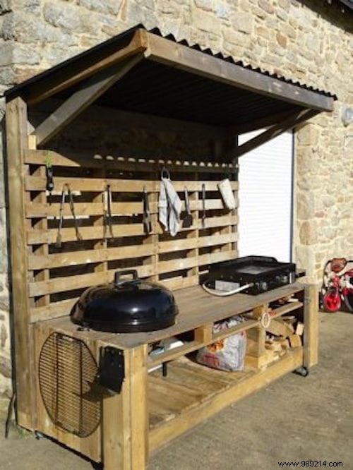 30 outdoor kitchens in pallets to make yourself. 