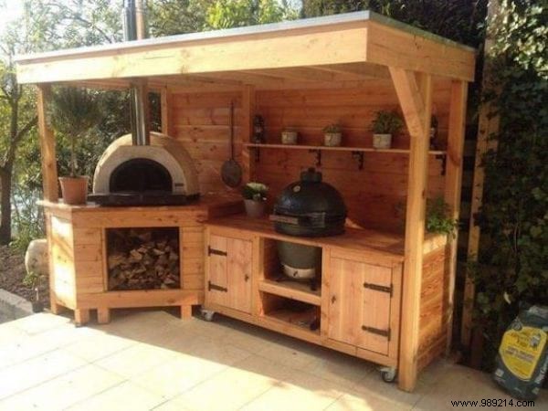 30 outdoor kitchens in pallets to make yourself. 