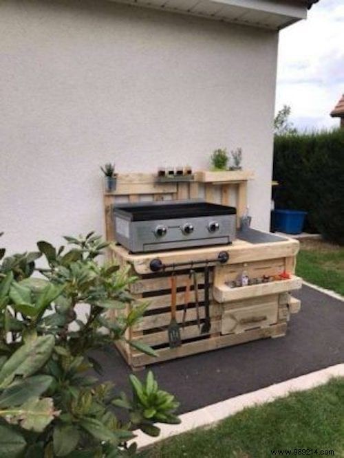 30 outdoor kitchens in pallets to make yourself. 