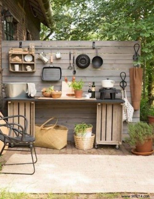 30 outdoor kitchens in pallets to make yourself. 