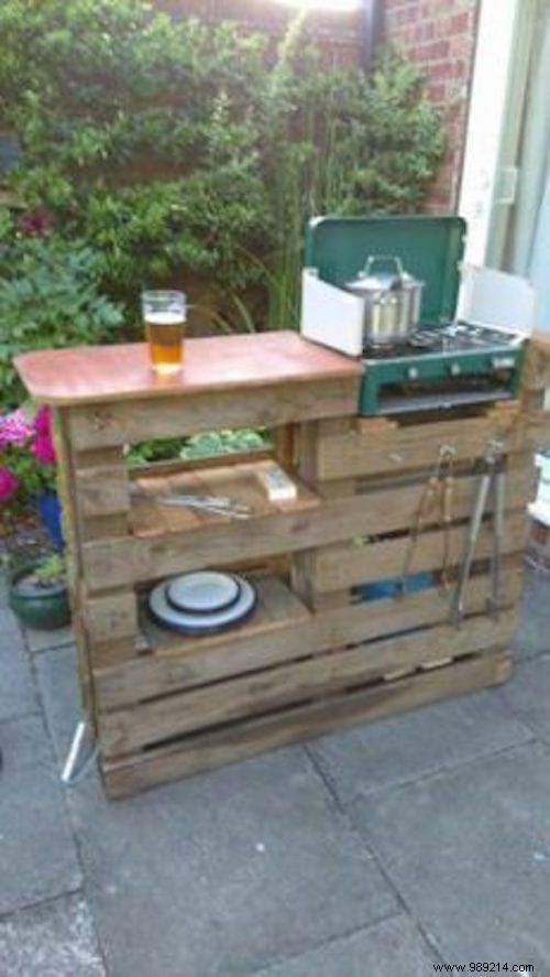 30 outdoor kitchens in pallets to make yourself. 