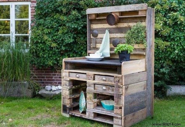 30 outdoor kitchens in pallets to make yourself. 