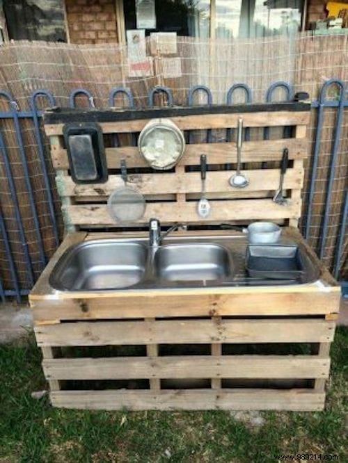 30 outdoor kitchens in pallets to make yourself. 