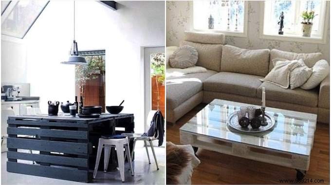 25 easy furniture to make with wooden pallets. 