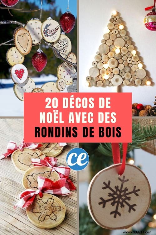 20 Super Christmas Decorations With WOODEN LOGS. 