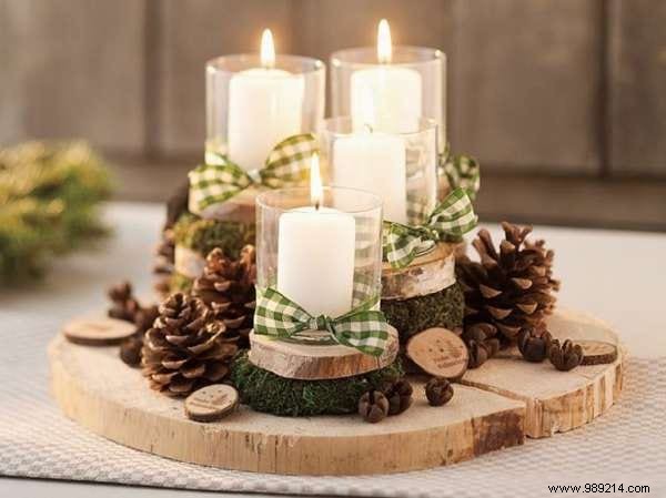 20 Super Christmas Decorations With WOODEN LOGS. 