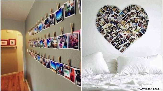 17 Great Ideas To Hang Your Photos At Home (Easy &Cheap). 